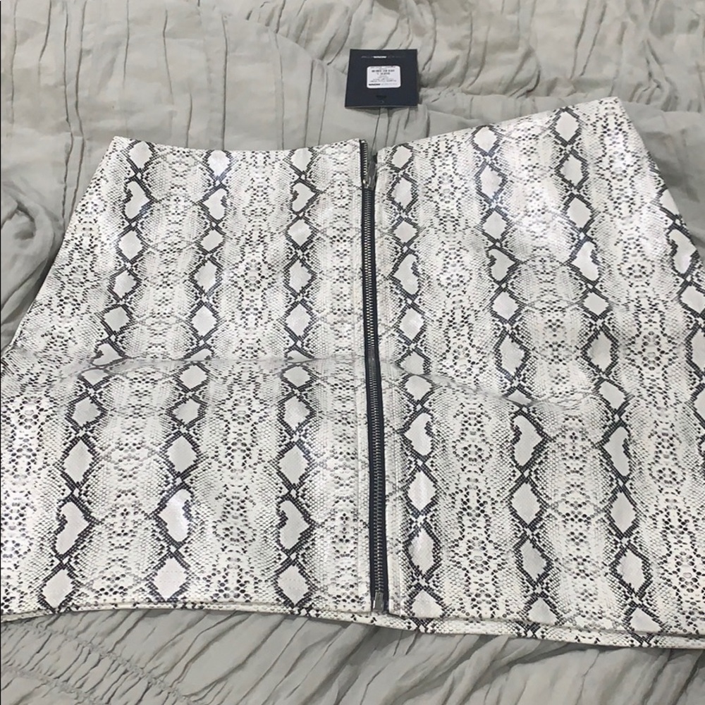 Snakeskin skirt